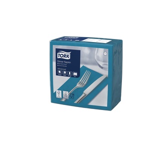 Tork Servietten, gefalzt (1/8-Kopffalz, 39 x 39 cm, 2-lagig, dunkelblau)