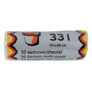 Mehrzweckbeutel transparent, mit Verschlussbändel (33 l)
