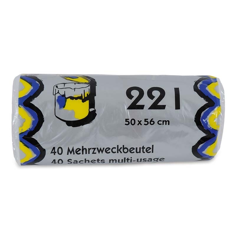 Mehrzweckbeutel transparent, mit Verschlussbändel (22 l)