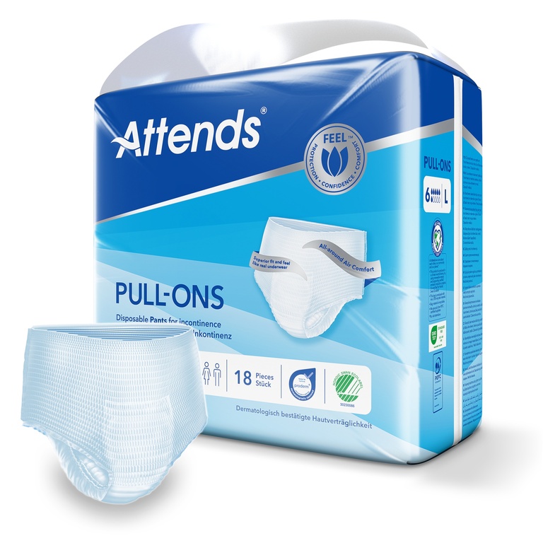 Attends Pull Ons 6 L, 18 pièces