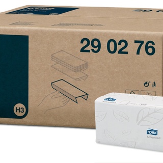 Tork Lagenfalz Handtuch, C-Falz, Advanced, Weiß, 2lg., 290276,H3, 25x49.6 cm, 20x80 Stk.