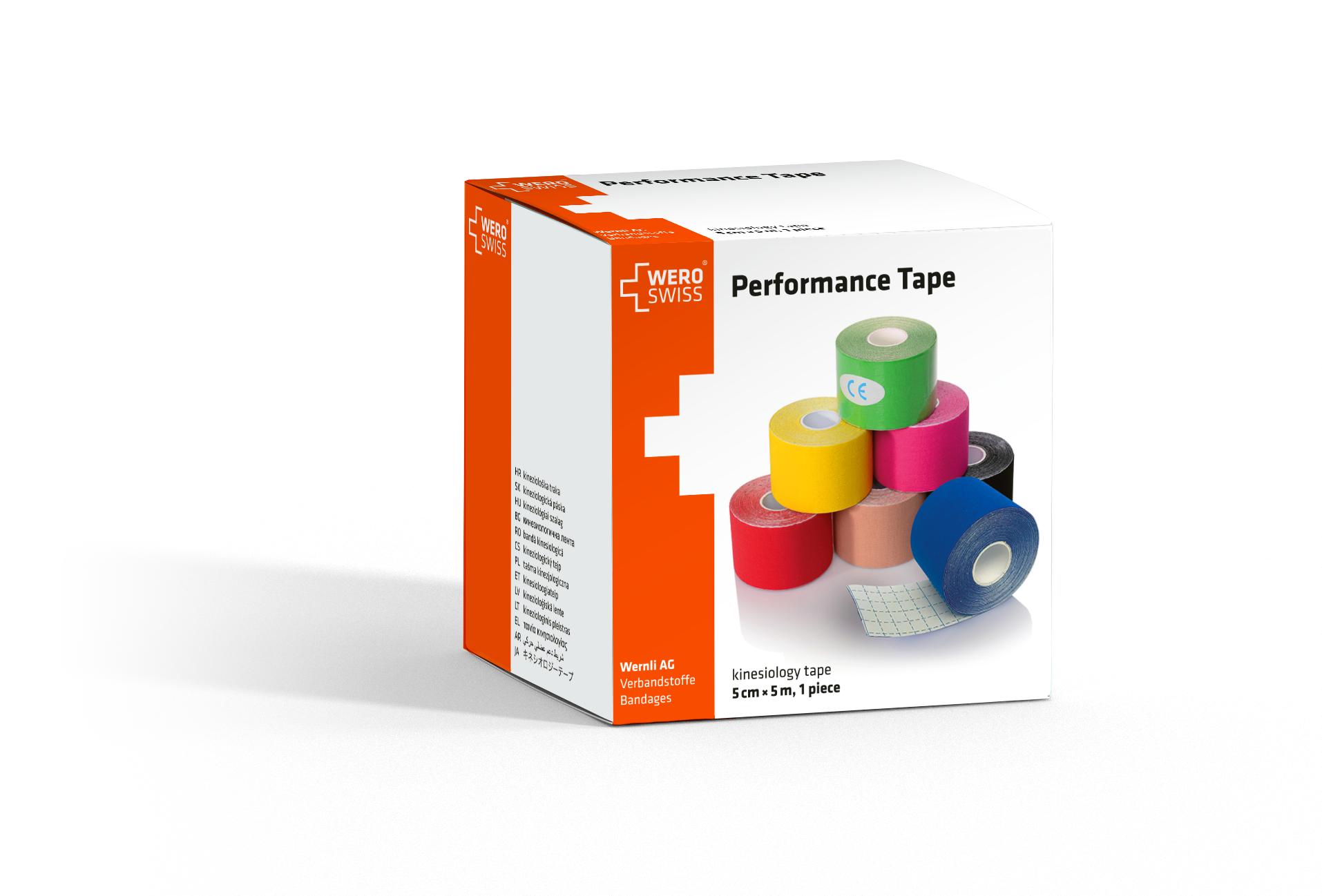 WERO SWISS© blau Performance Kinesiotape, 5cmx5m
