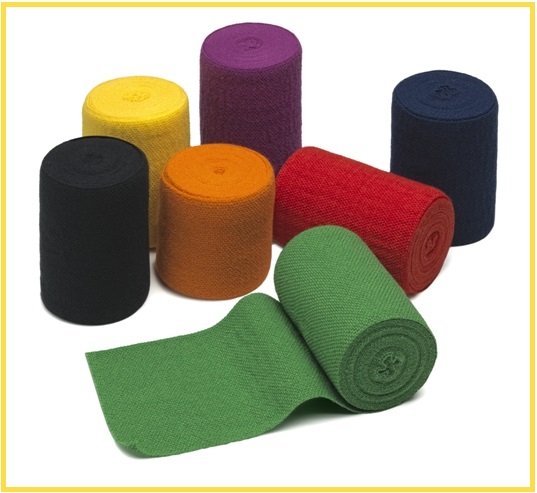 WERO SWISS© Elasticolor, 4cm x 5m, gelb, 10 Stk.