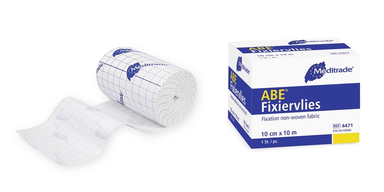 Fixiervlies ABE©, selbstklebend, aus weissem Vliesstoff, Box 1 Stück (5 cm x 10 m)