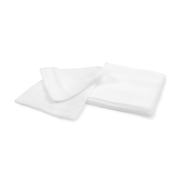 Garza compressa BeeSana©, 5x5 cm, a 8 pieghe, non sterile, EN 14079, confezione da 100 pz.