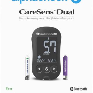 alphacheck Blutzuckermessgerät CareSens Dual eco , mmol/L, "Gratismodell für Institutionen"