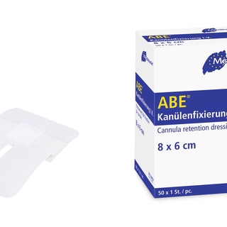 Kanülenfixierung ABE© , steril, 8 x 6 cm, Box 50 Stk.