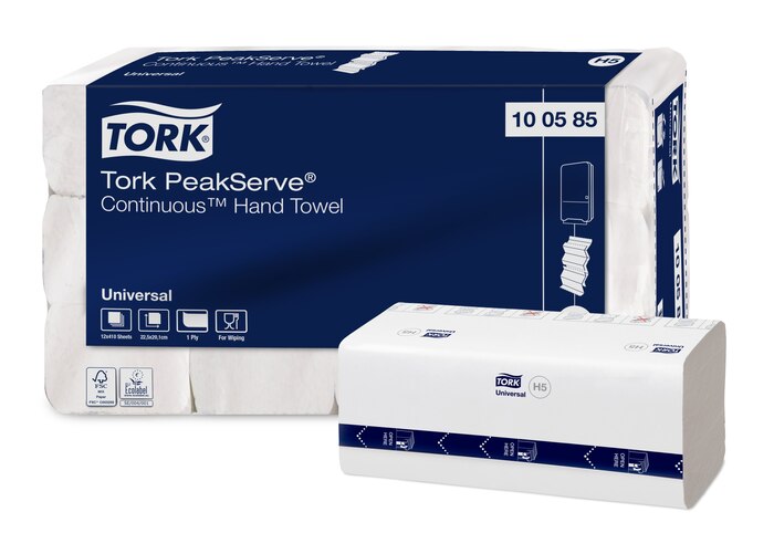 Tork PeakServe® Endlos™-Handtücher, Universal, 100585, 22,5x20,1, 410 Stk.