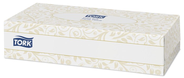 Tork extra weiche Kosmetiktücher, 140280, 2lg, 100 Stk. pro Box, weiss,  100 Stk.