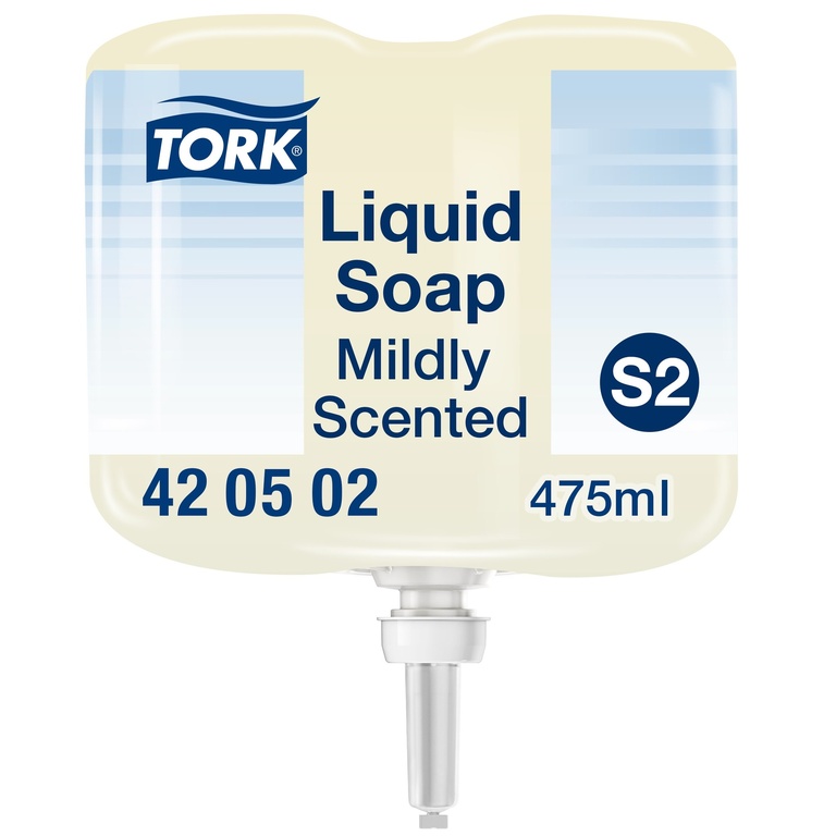 Tork, milde Mini-Flüssigseife, 420502, Premium, 475 ml pro Flasche, S2, 457 ml