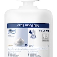 Tork, milde Schaumseife, 520501, Premium, 1 L pro Flasche, S4, 1l