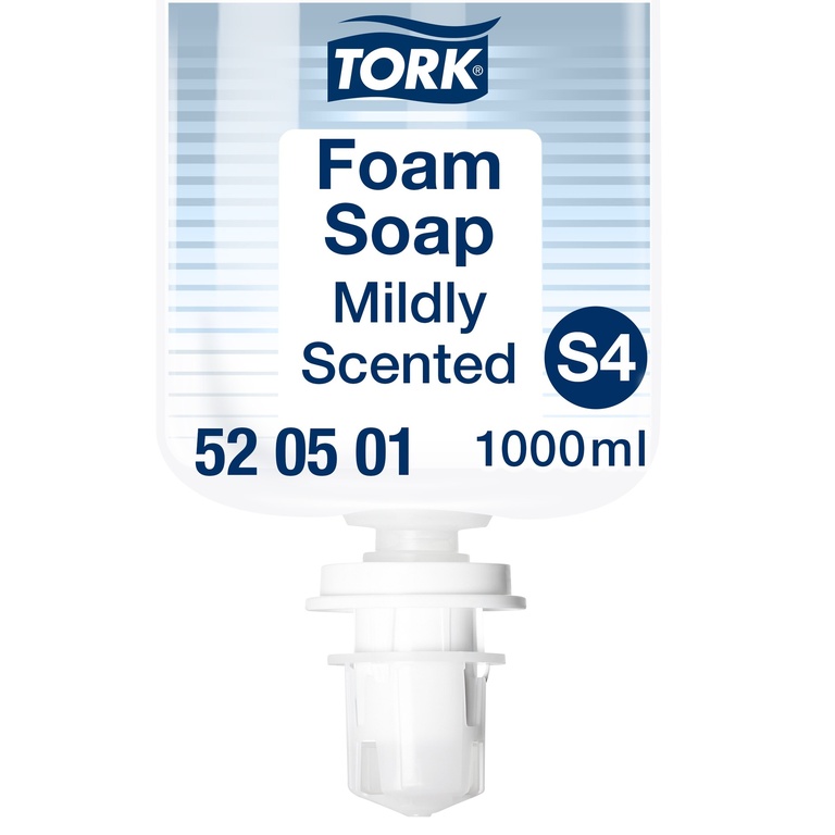 Tork, milde Schaumseife, 520501, Premium, 1 L pro Flasche, S4, 1l