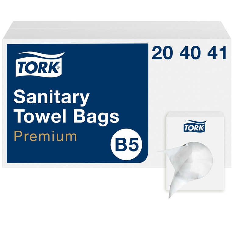 Tork Hygienebeutel, 25 Stk./Rolle, 204041, weiss, B5, 25 Stk.