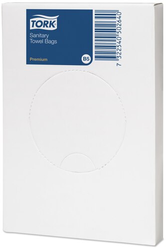 Tork Hygienebeutel, 25 Stk./Rolle, 204041, weiss, B5, 25 Stk.