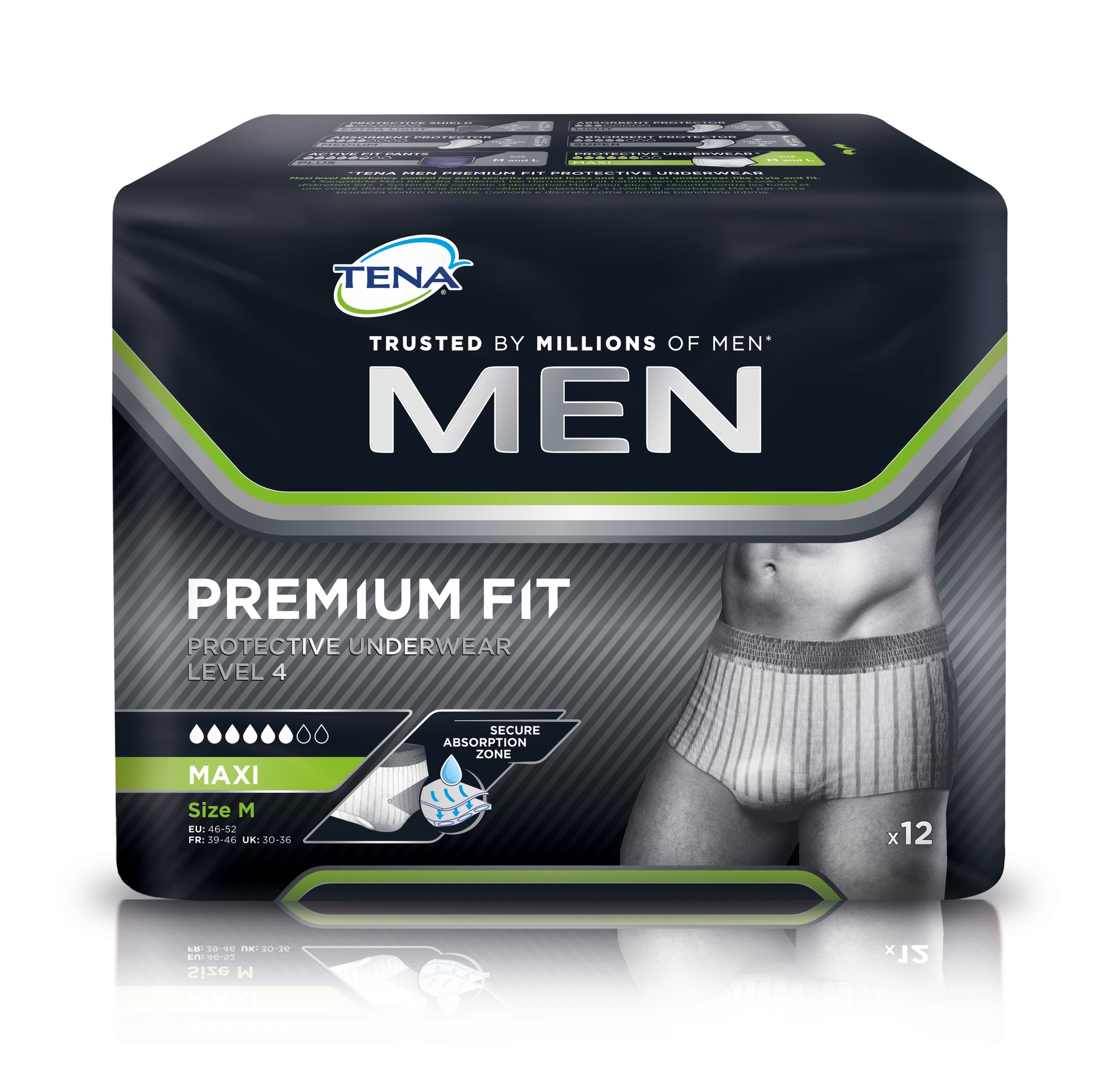 TENA Men Pants (Premium Fit Level 4, S/M)