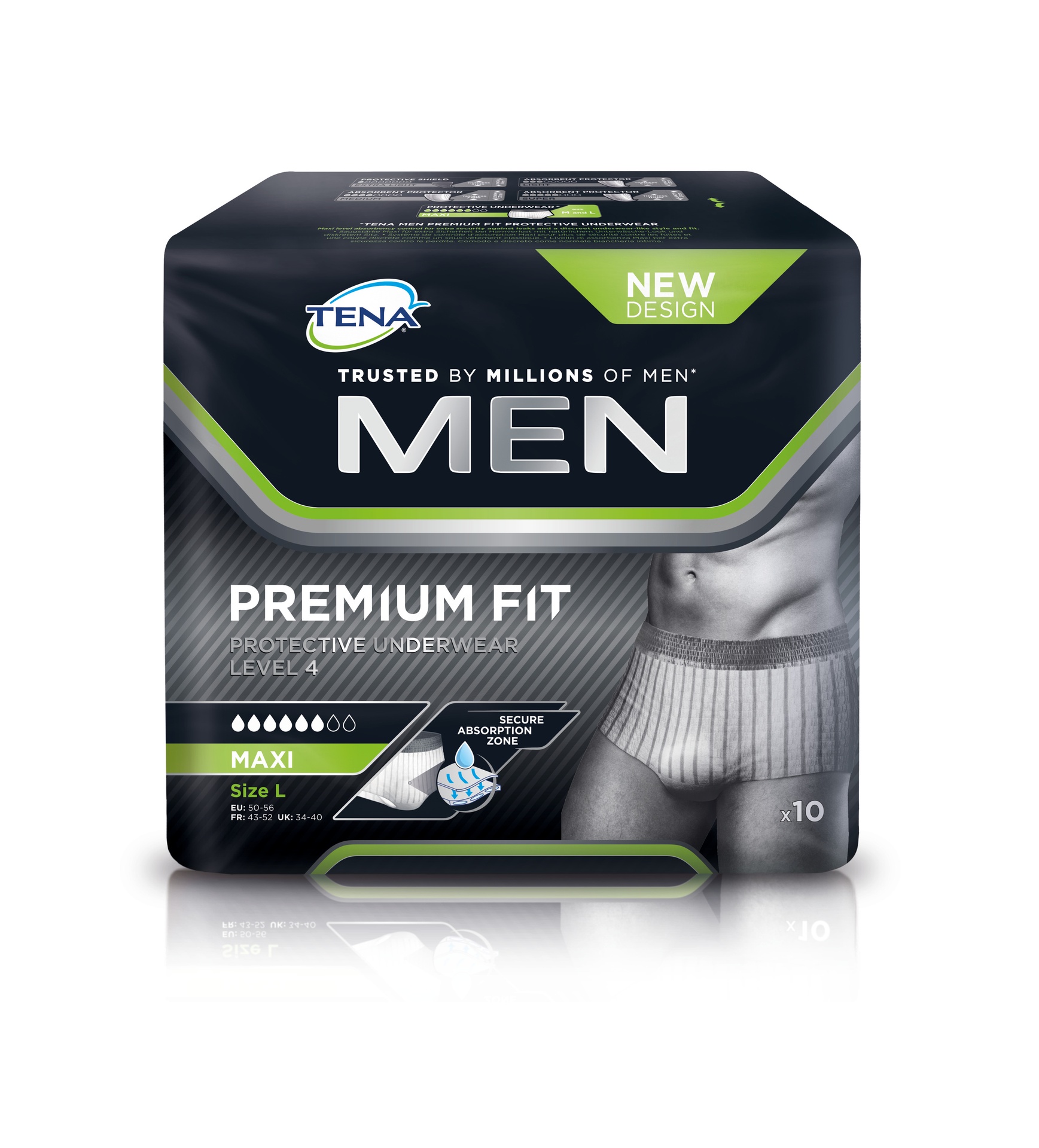 TENA Men Premium Fit, Livello 4, L, 10 pz.