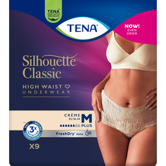 TENA Silhouette Plus Crème M, 9 pz.