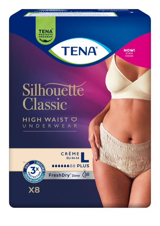 TENA Silhouette Plus Crème L, 8 pcs.