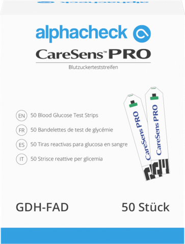 Teststreifen alphacheck CareSens Pro, 50 Stk.