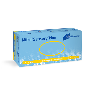 Nitril Sensory blue, Untersuchungshandschuh aus Nitril, BLAU, puderfrei, XS, 200 Stk.