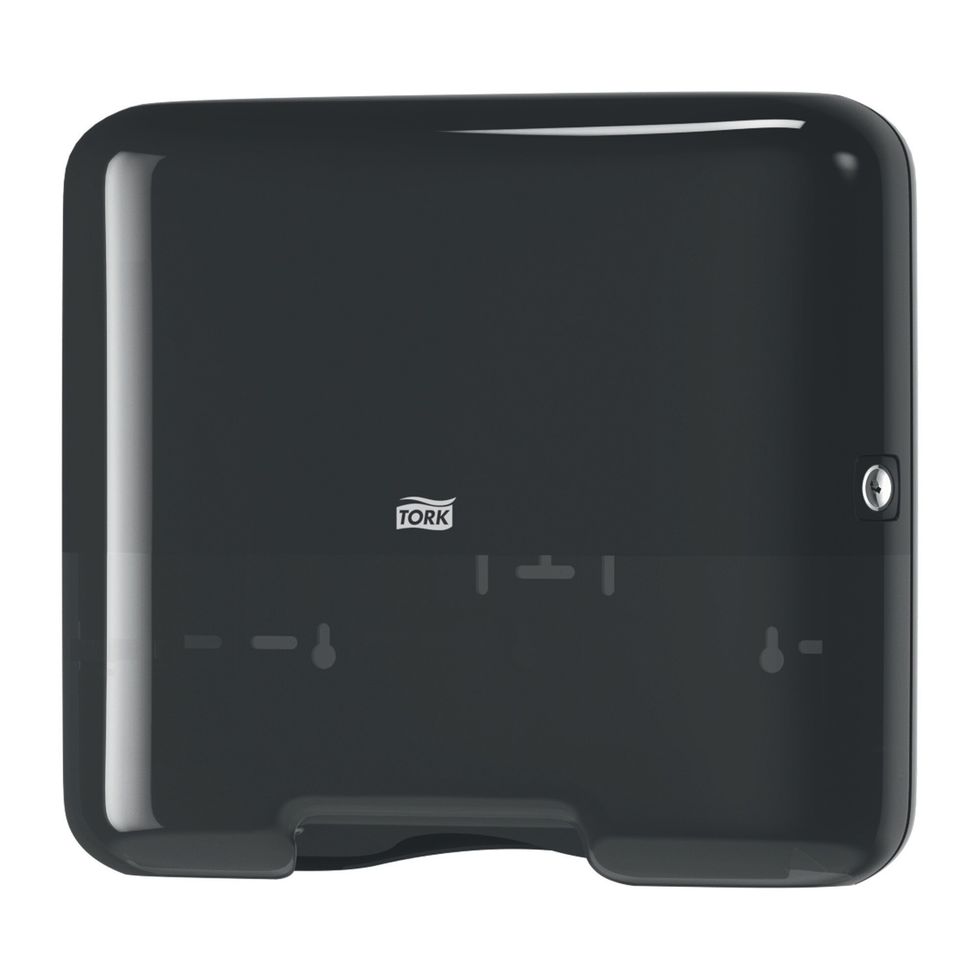 Tork Mini Spender für Zickzack und Lagenfalz Handtücher, H3, 29.1 x 33.2 cm (Schwarz)