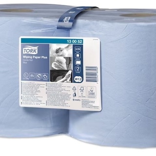 Tork Starke Mehrzweck Papierwischtücher, 130052, W1/W2, 23.5 cm Rollenbreite, 255 m, 2 Rollen
