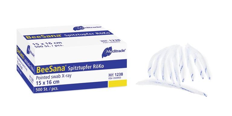Cotton Pointed Swabs, EN 14079, 20-thread, Conical, Non-Sterile, 15 x 16 cm, 500 pcs.