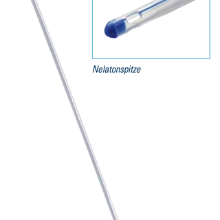 GHC Katheter 2-Weg CAREFLOW, CH14, 40cm, aus Silikon mit Nelatonspitze