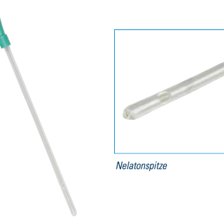 GHC Frauen Einmalkatheter CAREFLOW, CH14, 20 cm, aus PVC, mit Nelatonspitze