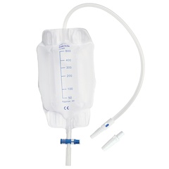 GHC Beinbeutel CAREFLOW, T-Ablauf mit Rückschlagventil (500 ml, 50 cm, steril)