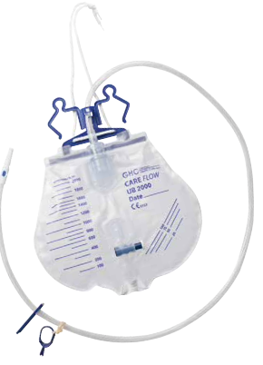 GHC Drain urinaire CAREFLOW UB 2000, 2000ml, 90cm, stérile