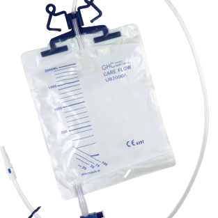 GHC Bettbeutel CAREFLOW UB 2000A, 2000ml, 110cm, steril