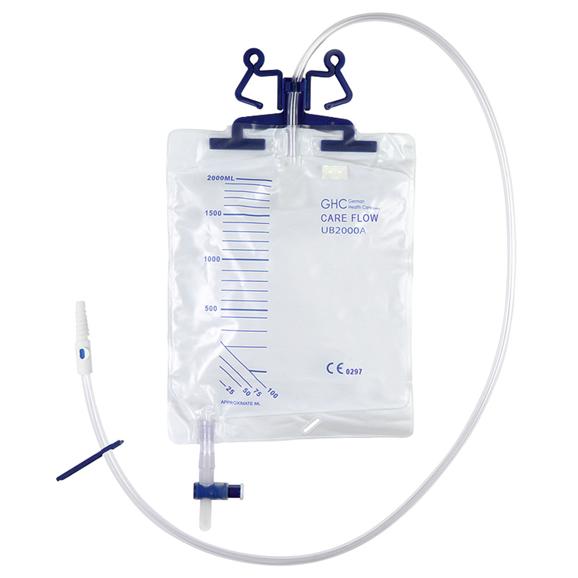 GHC Bettbeutel CAREFLOW UB 2000A, 2000ml, 110cm, steril