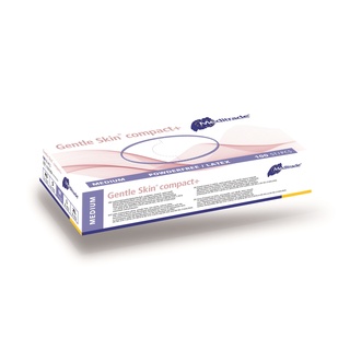 Gentle Skin® compact+, Latex Handschuh, puderfrei, weiss, Medium (7-7.5), 100 Stk.