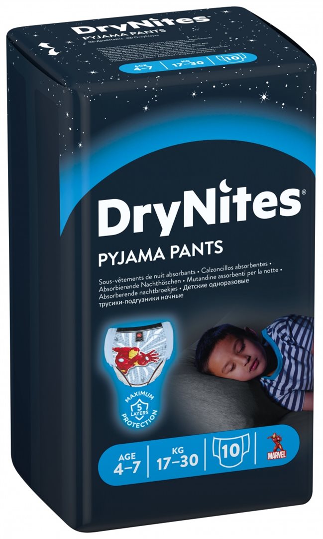 Huggies DryNites night pants, Jumbo (Boy, 4-7 years, 17-30 kg)