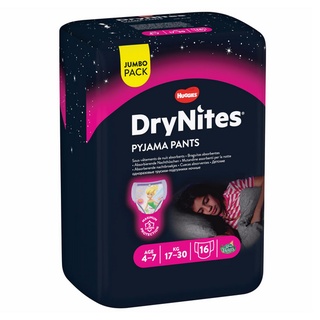 Huggies DryNites Nachtwindeln Girl 4-7 Jahre Jumbo 16 Stk. 