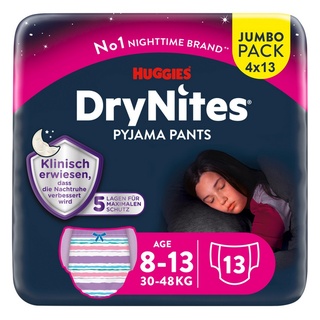 Huggies Drynites mutandine da notte bambina, 8-13 anni, 2154032, 13 pz.