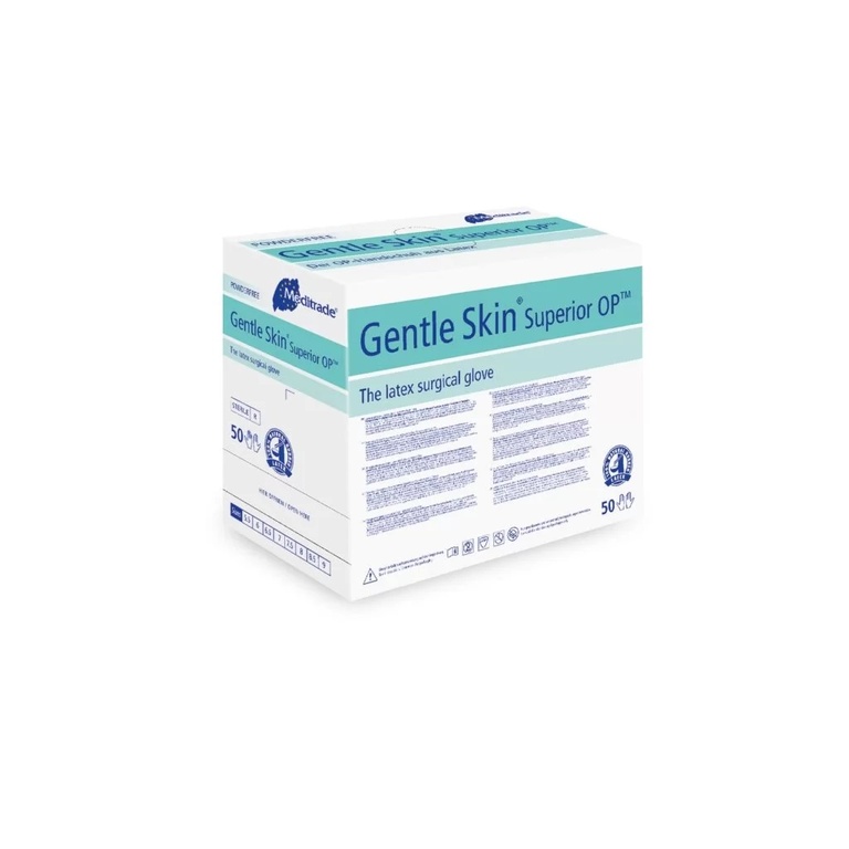 OP Handschuh Gentle Skin Superior, steril, Latex, puderfrei, ((Grösse 6)), 50 Paar pro Verpackung