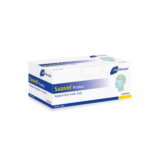 Suavel Protect Typ IIR, OP Masken mit elastischen Ohrschlaufen, blau, 50 Stk.