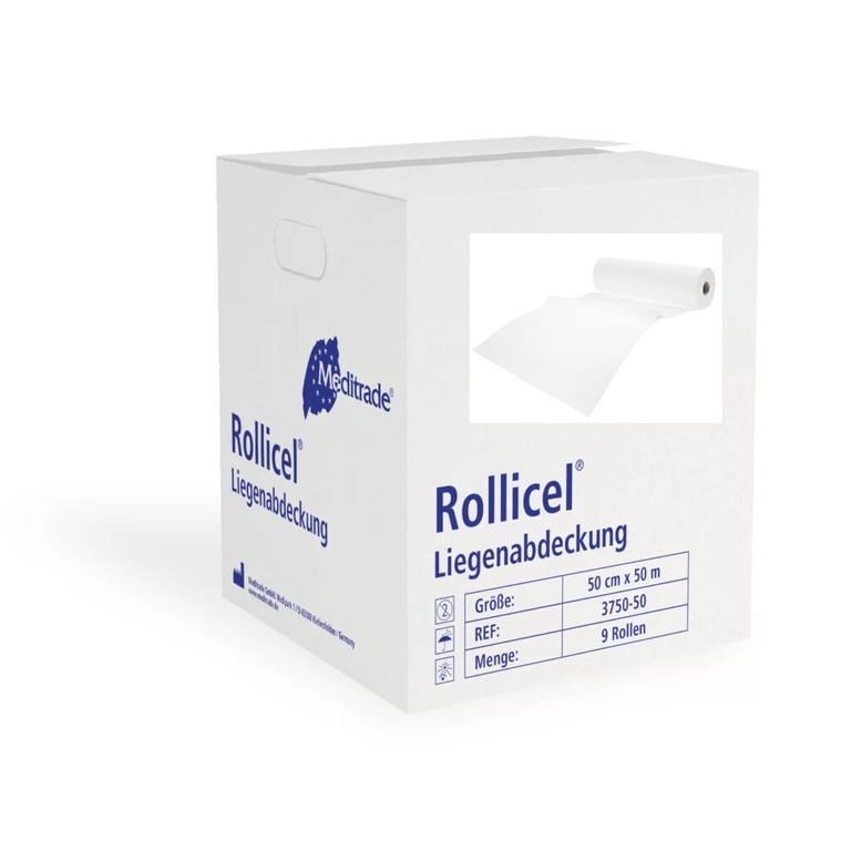 Rollicel Liegenabdeckung Ärzterolle, 39 cm x 50 m, 2lg, 16 gr/m²