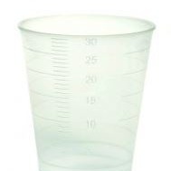 Medibecher, transparent, graduiert bis 30 ml, Box à 75 Stk. 