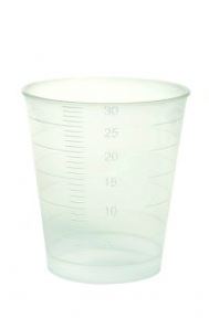 Medibecher, graduiert bis 30 ml, 75 Stk. (Transparent)