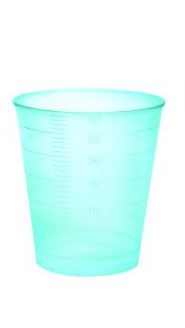 Medication cup, graduated up to 30 ml, 75 pcs. (Blue)