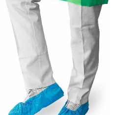 PE-Überziehschuhe, mit Gummizug, blau, für den Einmalgebrauch, 1000 Stk.