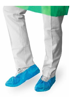 PE-Überziehschuhe, mit Gummizug, blau, für den Einmalgebrauch, 1000 Stk.