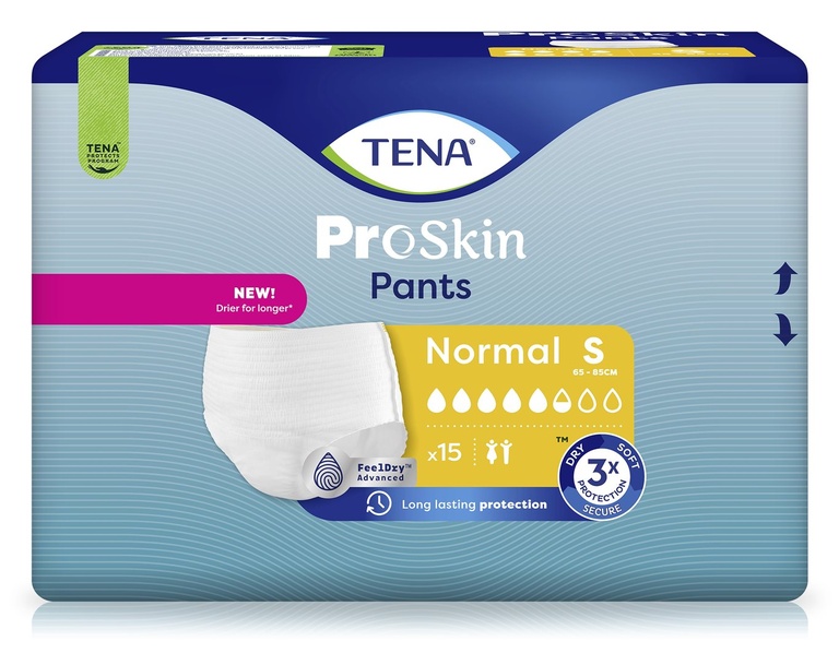 TENA Pants Normal, Proskin, 65-85 cm,  S, 15 Stk.