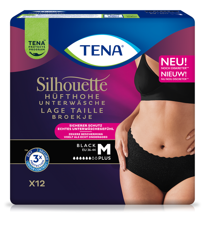 TENA Silhouette Plus (Schwarz, M)