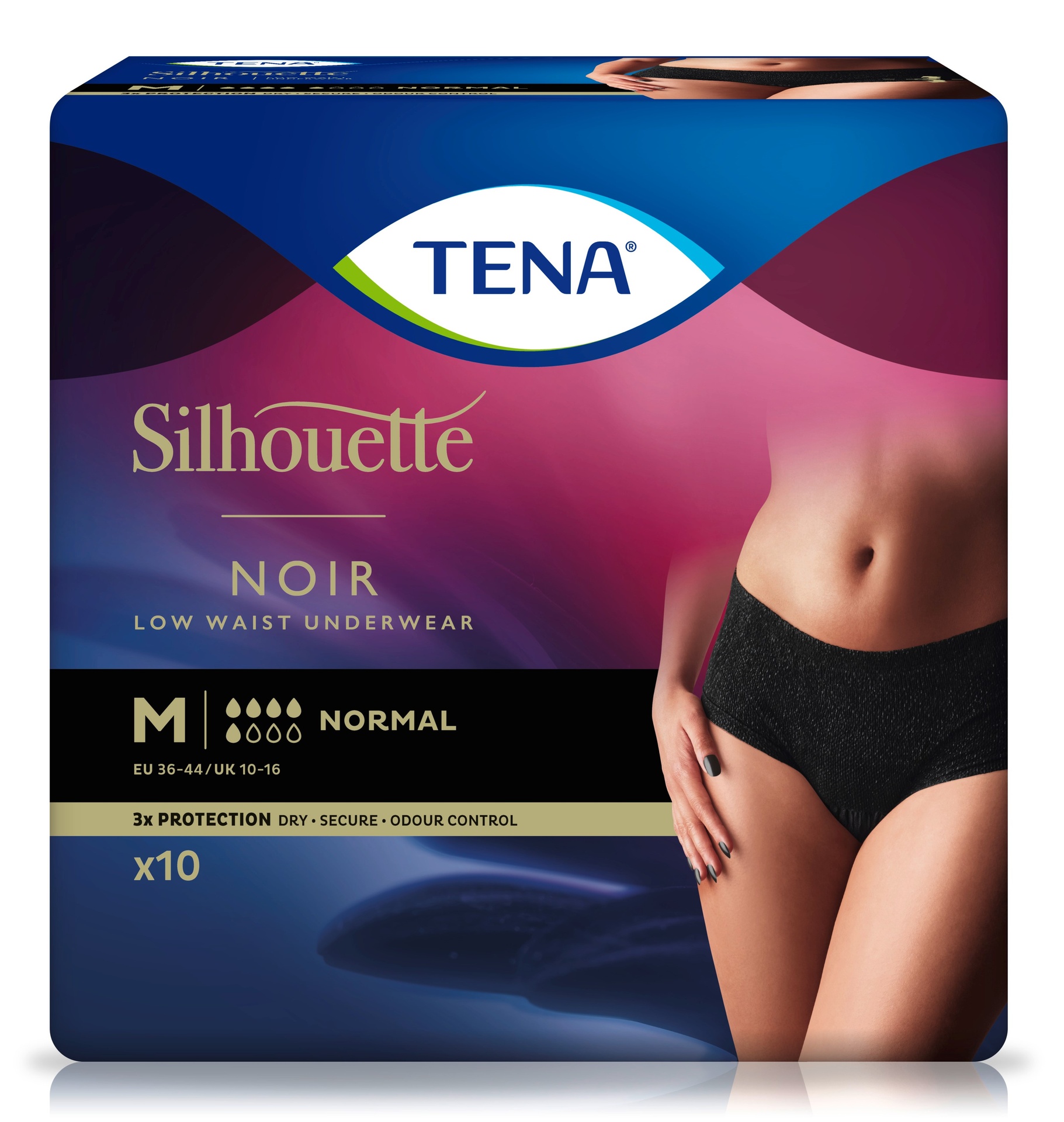 TENA Silhouette Plus (Schwarz, M)