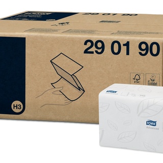 Tork schnellauflösendes Zickzack Handtuch, H3, 2lg, 15 x 250 Stk